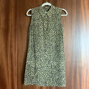 Equipment Femme Lucida Silk Leopard Mini dress